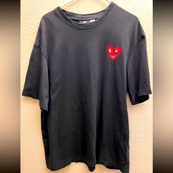 Keith Haring x H&M Relaxed Fit T Shirt Size Large Limited Edition - Picture 1 of 3